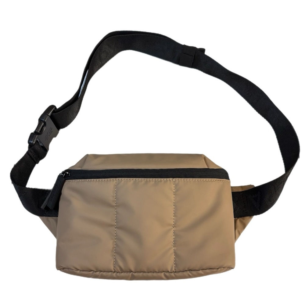 Calpak beige puffy quilted fanny pack